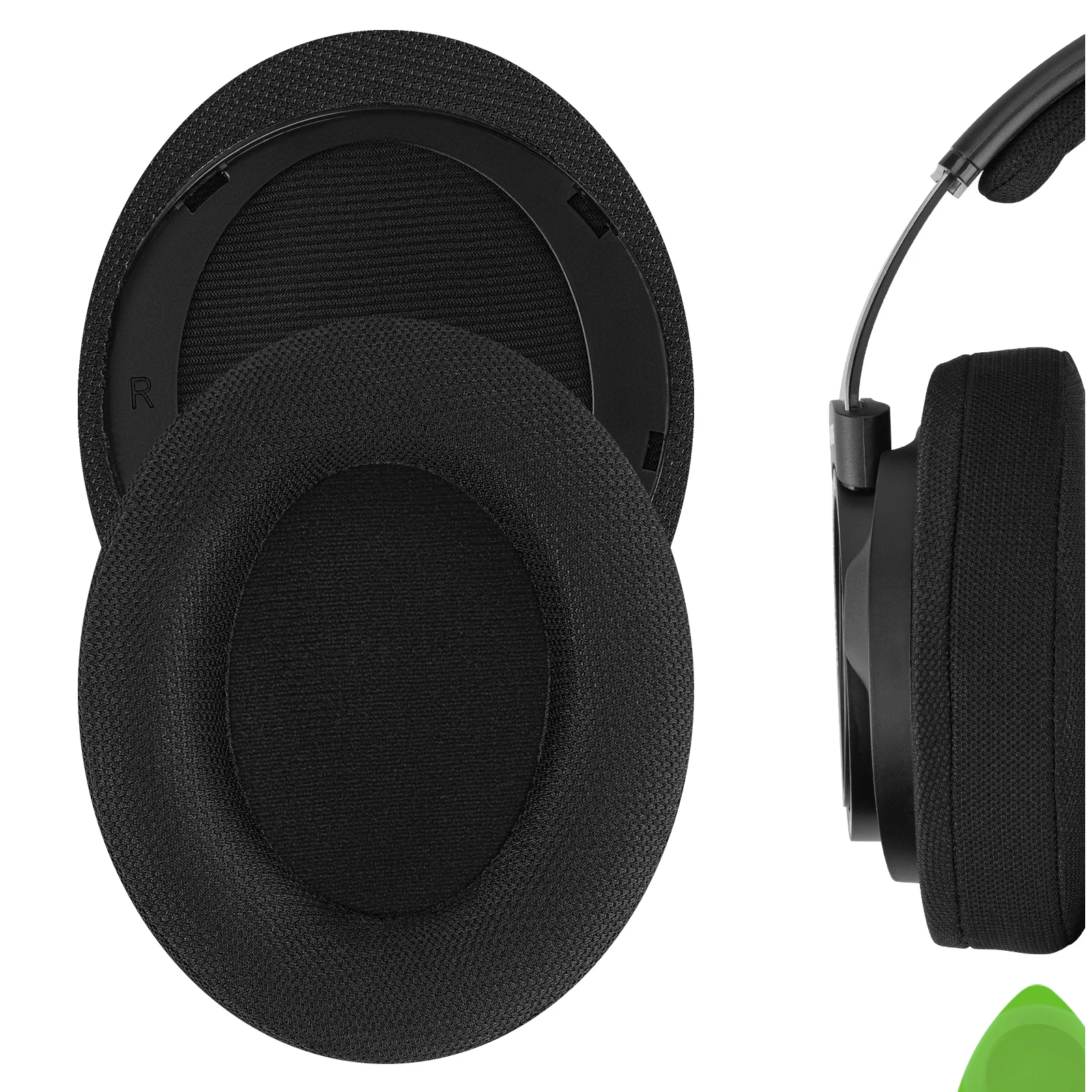 Geekria-Comfort Mesh Tecido Substituição Ear Pads para Philips Auscultadores, Earpads, Headset, SHP9500, SHP9500S