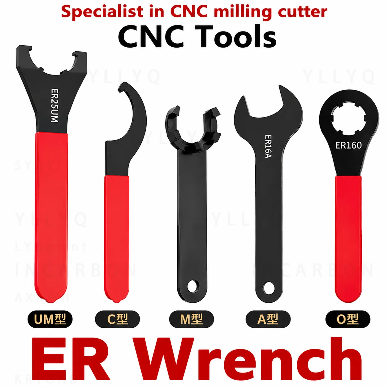 ER Spanner Wrench for ER8 ER11 ER16 ER20 ER25 ER32 ER40 ISO20 ISO25 ISO30 APU13 APU16 Collet Chuck Nut Tool
