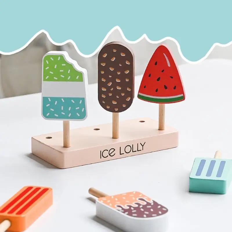 

Ice Cream Toy Ice Lolly Pop Pretend Play Food Toys Educational Toys Role Playing Game Pretend Playset For Kids Ages 3