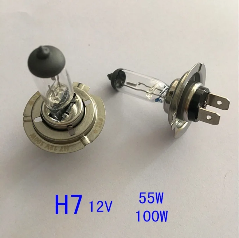 2 Pcs H7 55W 12V Halogen Lamps Car Lights Super  Fog Lamp Headlight Bulb Car Lighting Quartz Glass Off Road Auto Bulb Xenon 1SET