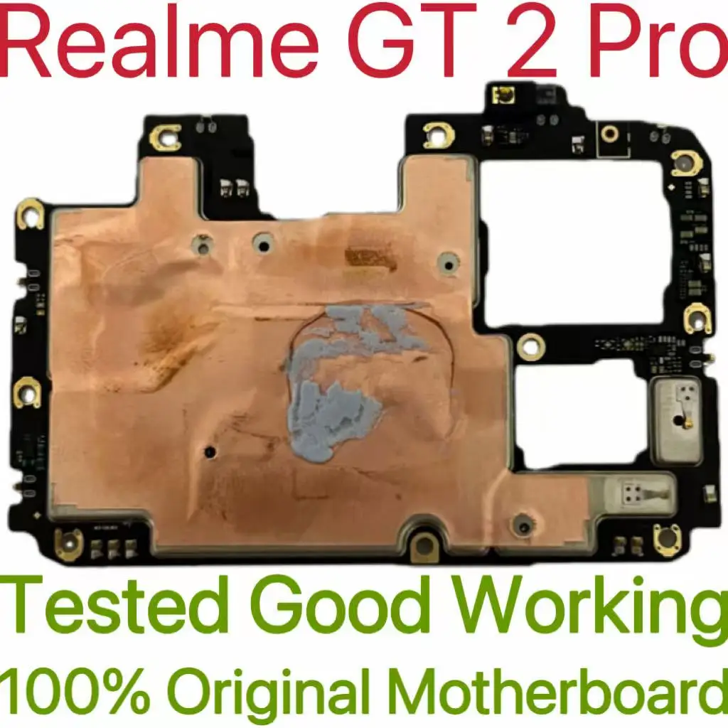 Original Unlocked Main Board For Realme GT 2 Pro Mainboard Motherboard Unlocked With Chips Circuits Flex Cable