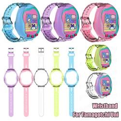 TPU Wristband for Tamagotchi Uni Shockproof Adjustable Protective Case Cover Anti-Drop Interactive Virtual Pet Band for Kids