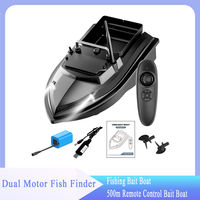 Fishing Bait Boat 500m Remote Control Bait Boat Dual Motor Fish Finder 2KG Loading Support Automatic Cruise/Route Correction