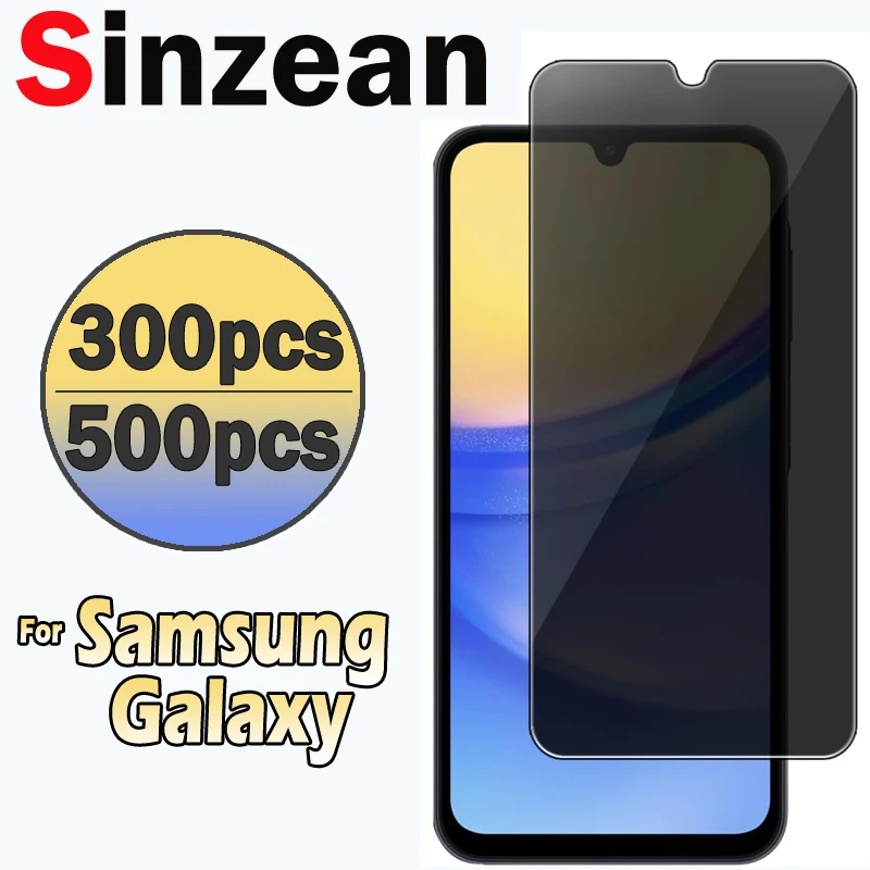 500/300pcs For Samsung Galaxy A55 A35 A25 A15 A54 A24 A14 A52 A41 A21 A40 Anti Spy Peep Privacy Tempered Glass Screen Protector