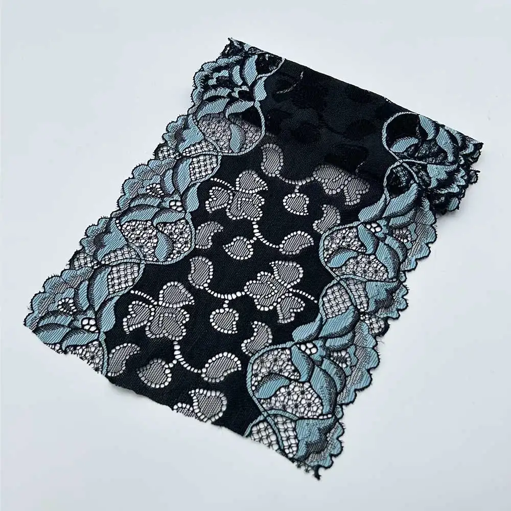 New elastic lace ribbon 18CM wide lace decorative fabric DIY embroidery lace decorative sewing accessories African lace