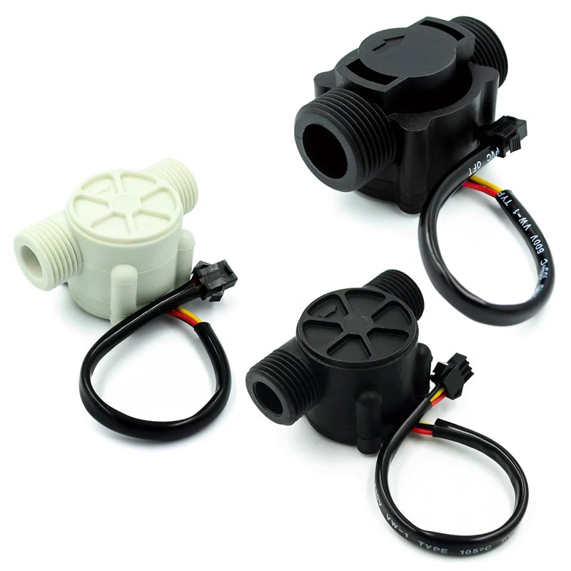 Si Tai&SH Water flow sensor flowmeter Hall flow sensor 4/6 points G1/2/3/4 Water control 1-30L/min 2.0MPa YF-S201 FS300A