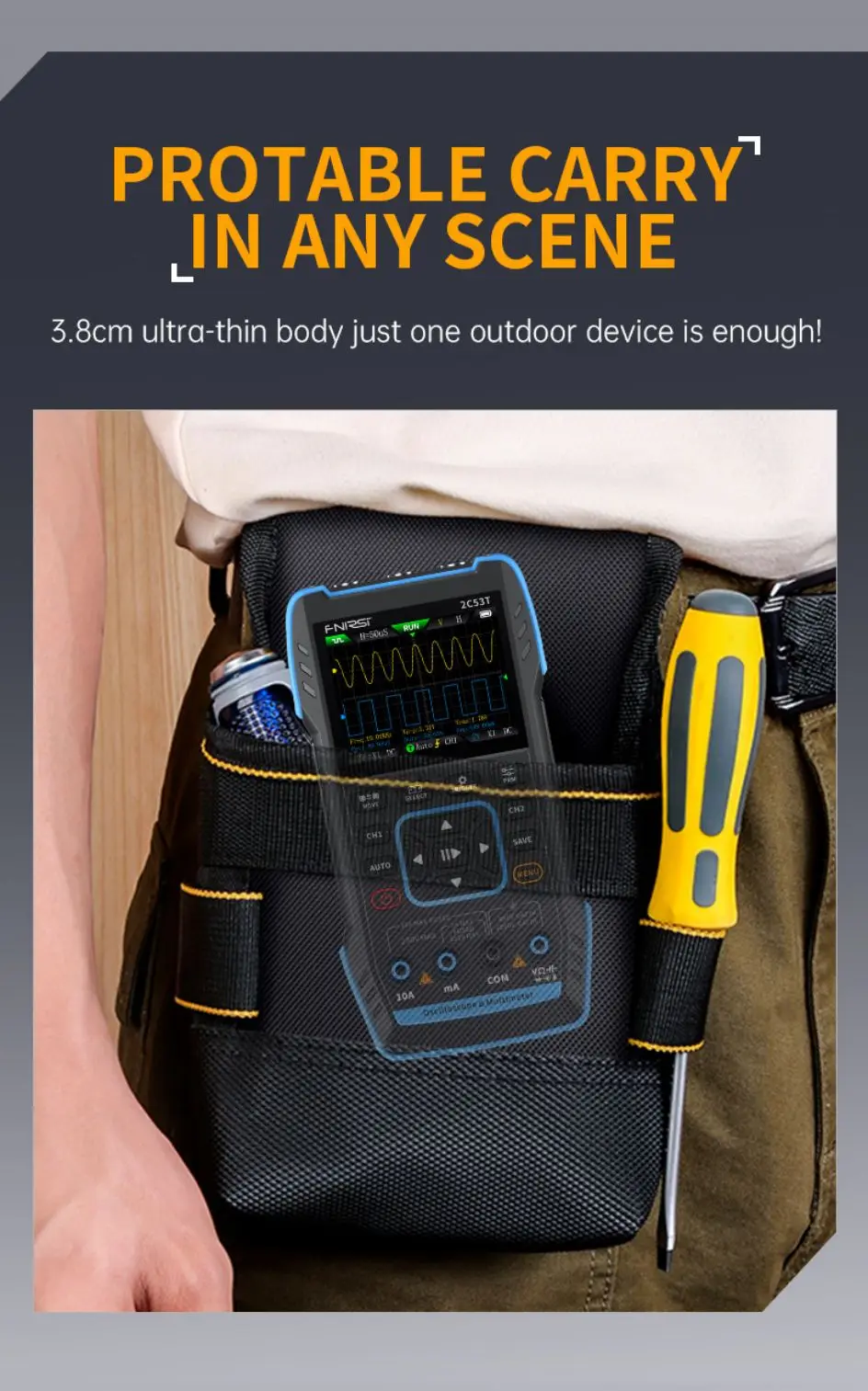 2C23T, 2C53T 3-in-1 Digitales Oszilloskop Multimeter DDS Signalgenerator – Detail 40