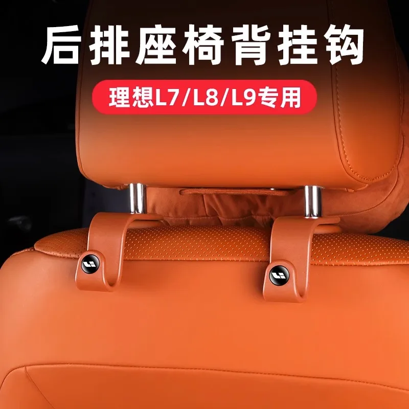 For LiXiang L8 L9 L7 ABS Car Seat Back Multifunctional Hook Rear Storage