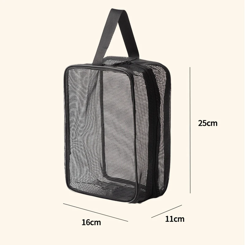 Travel Storage Bag Grid Cosmetics Storage Handbag Beach Bag Clothing Toiletries Multifunction Large-capacity Storage Bags