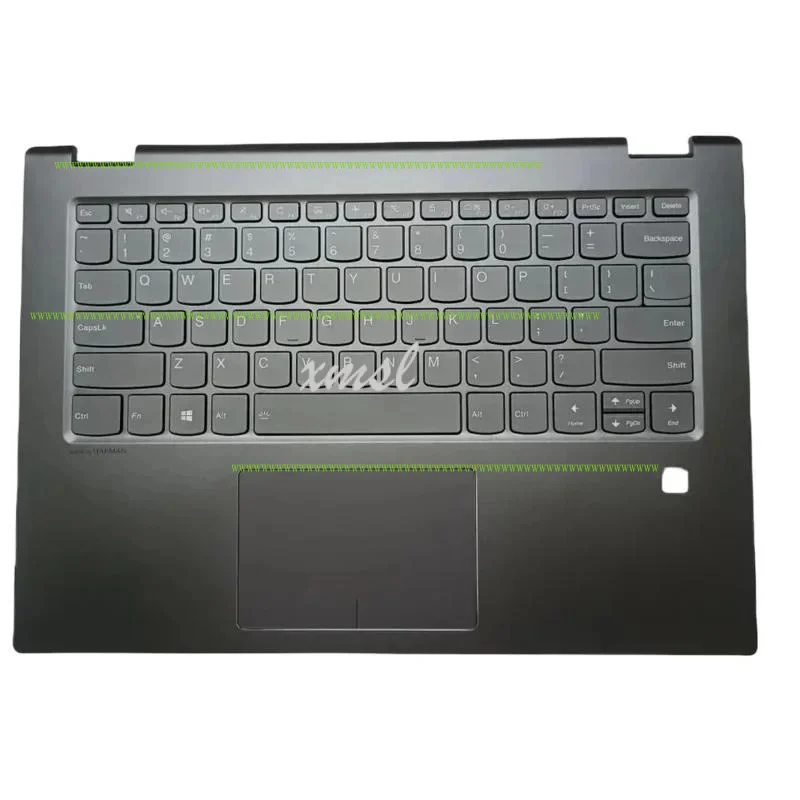 

F New Laptop Part Replacement for Lenovo Yoga 520-14IKB Flex 5 1470 Palmrest Upper Case Backlight English Black Silver Gold