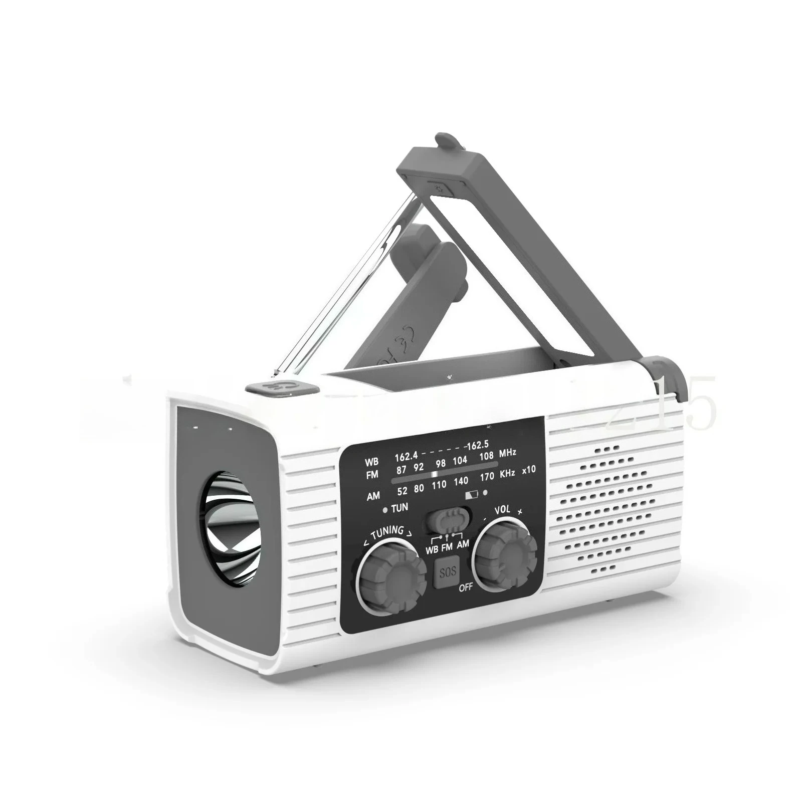 Multifunctional solar hand crank charging mobile phone emergency radio charging lighting disaster prevention radio