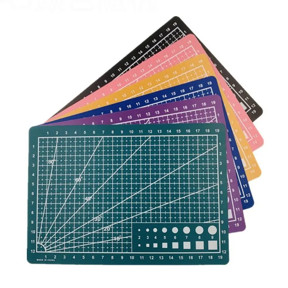 1Pcs Double-side Leather Craft Tool Cutting Mat Engraving Patchwork Sewing Cutting Board A3 A4 A5 PVC Workbench Pad Home DIY