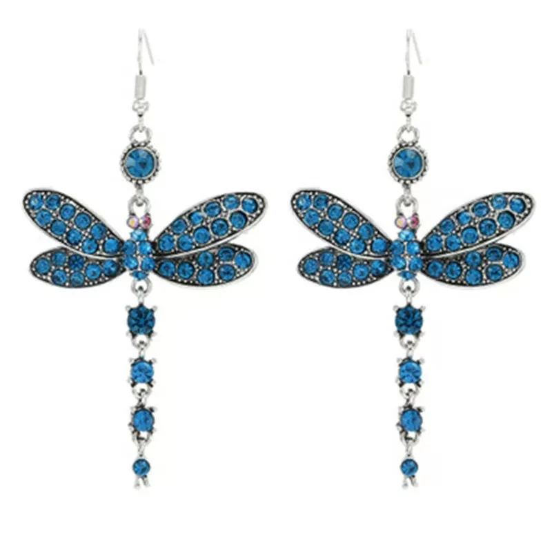Dragonfly Earrings & Ring Two-Piece Set
