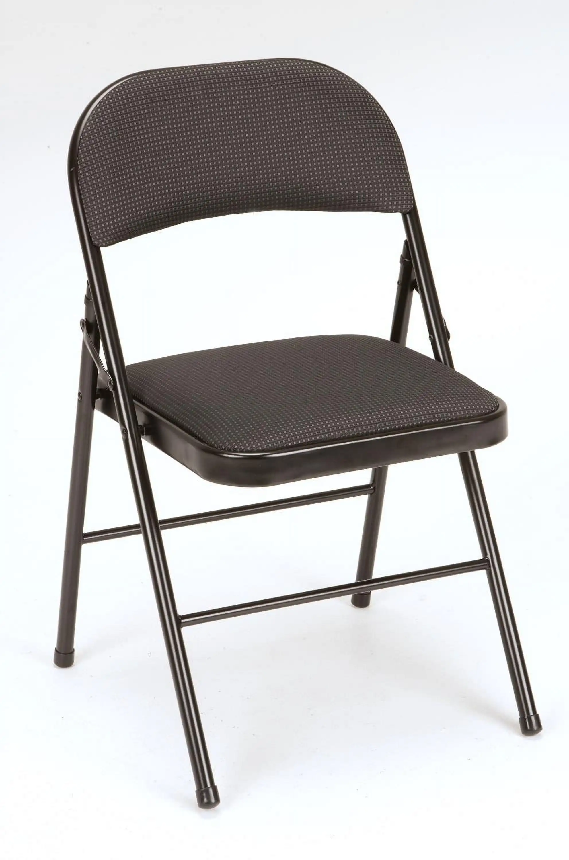 

Deluxe Fabric Padded Folding Chair, Black