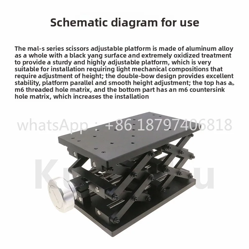 Plate-forme élévatrice à ciseaux série MAL-S\ Plate-forme à charge verticale
