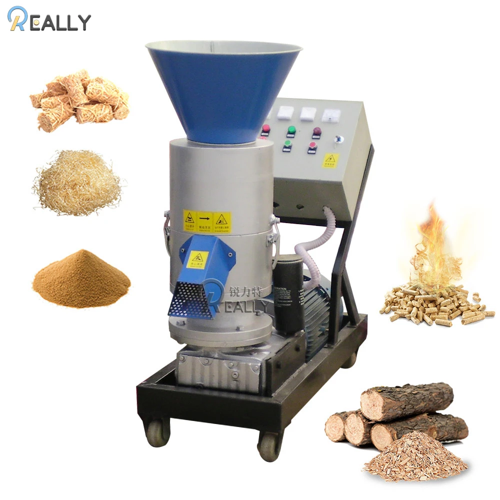 Professional Pelletizing Machine Mini Portable Tractor Wood Biomass Straw Pellet Mill