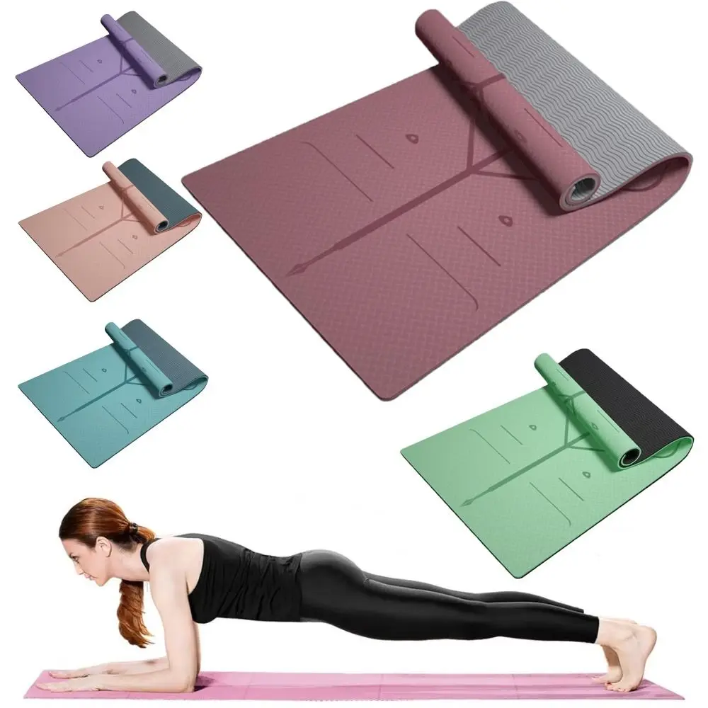 

New Foldable TPE Yoga Mat Anti-Slip Shock Absorption Pilates Fitness Mat Thicken Fitness Exercise Pad Fitness Training