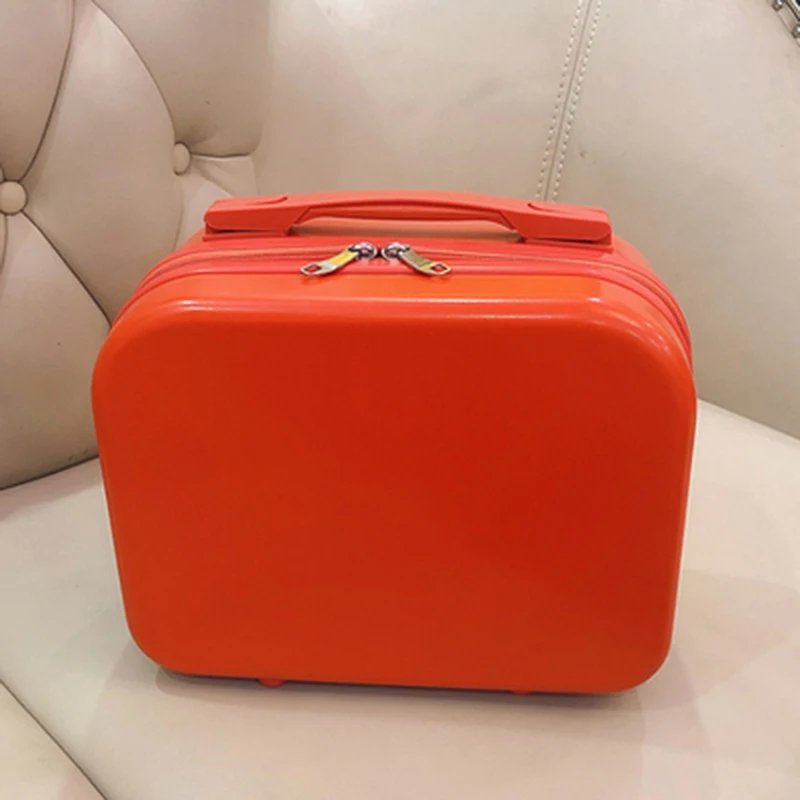 Luggage Female 14 Inch Suitcase Women Cosmetic Case Mini Portable Boarding Case Small Travel Business Bag Make up Storage Box