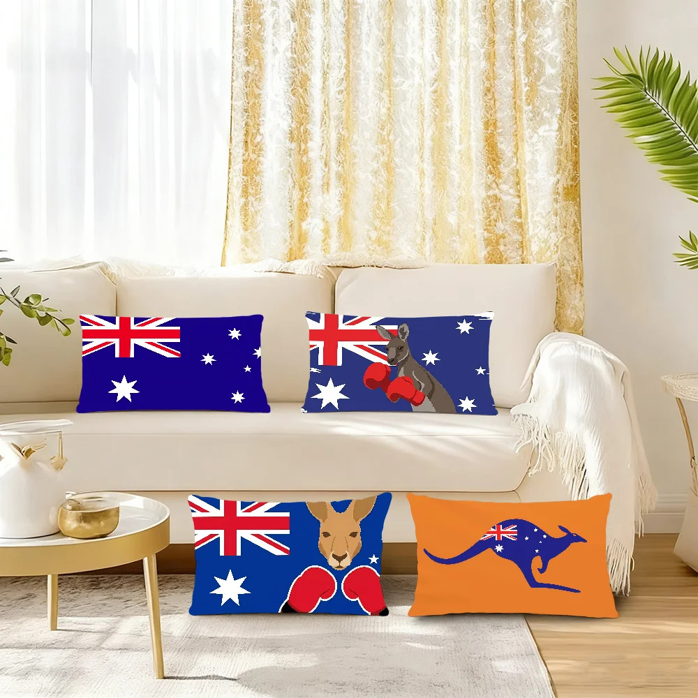 N-Nation A-Australia flag cushion cover Rectangle Pillow Case Printing Bedside Sofa Room Home Decoration Pillowcase