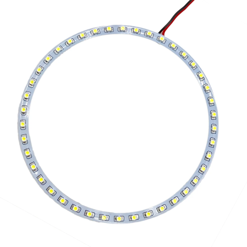 

2 шт. x белый 160 мм 3528 48 SMD Автомобильный светодиодный кольцесветильник свет Angel Eyes Halo светильник