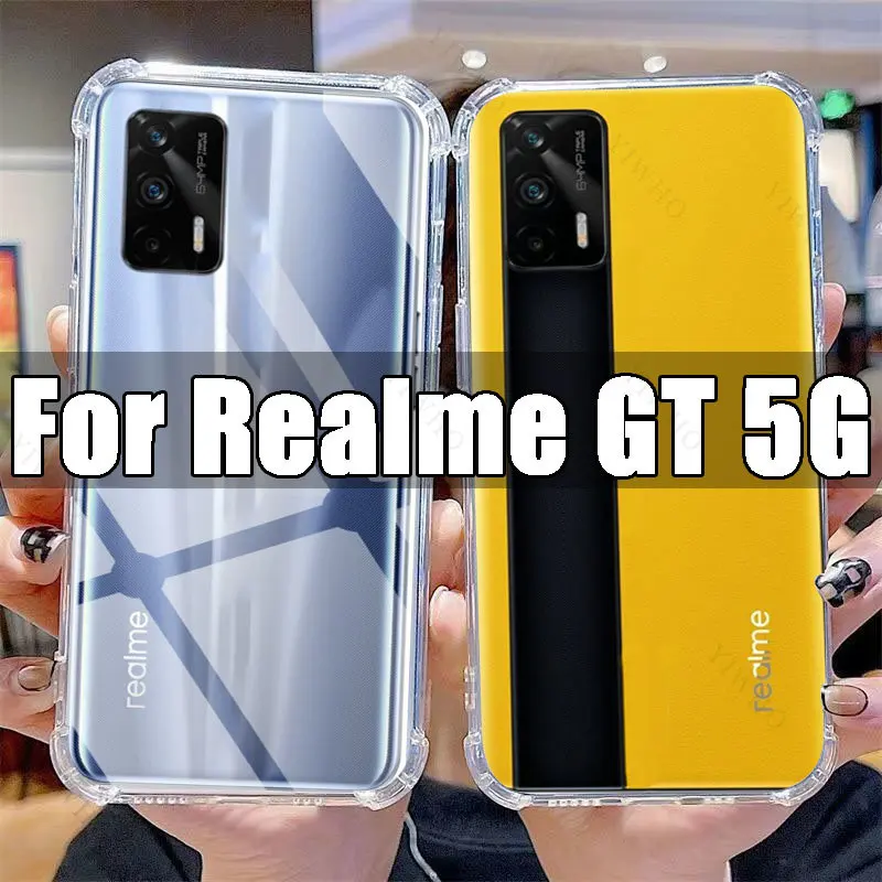 Clear Phone Case for Realme GT 5G TPU Transparent Case Realme G T RealmeGT 6.43\