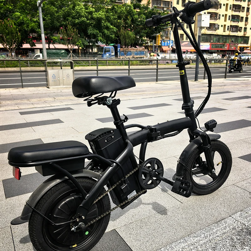 Foldable Electric Bike For Adults And Teens, 500W Peak Motor Ebike, 48V Removable Battery, Folding E-Bike, US Local Warehouses Deliver Goods Nearby, Mini Electric Bicycle For Daily Commuting, Including Chargers And Batteries. image 5