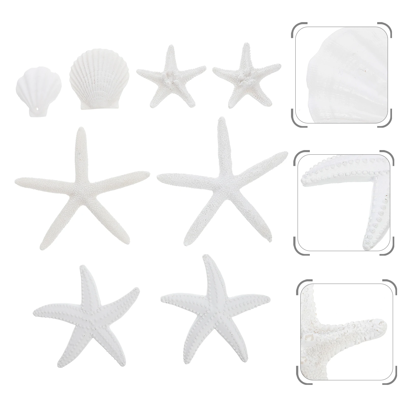 

8 Pcs Marine Animals nament Vivid Resin Fish Tank Decor Aquarium Landscaping Statue Seashells Home Ocean Decor
