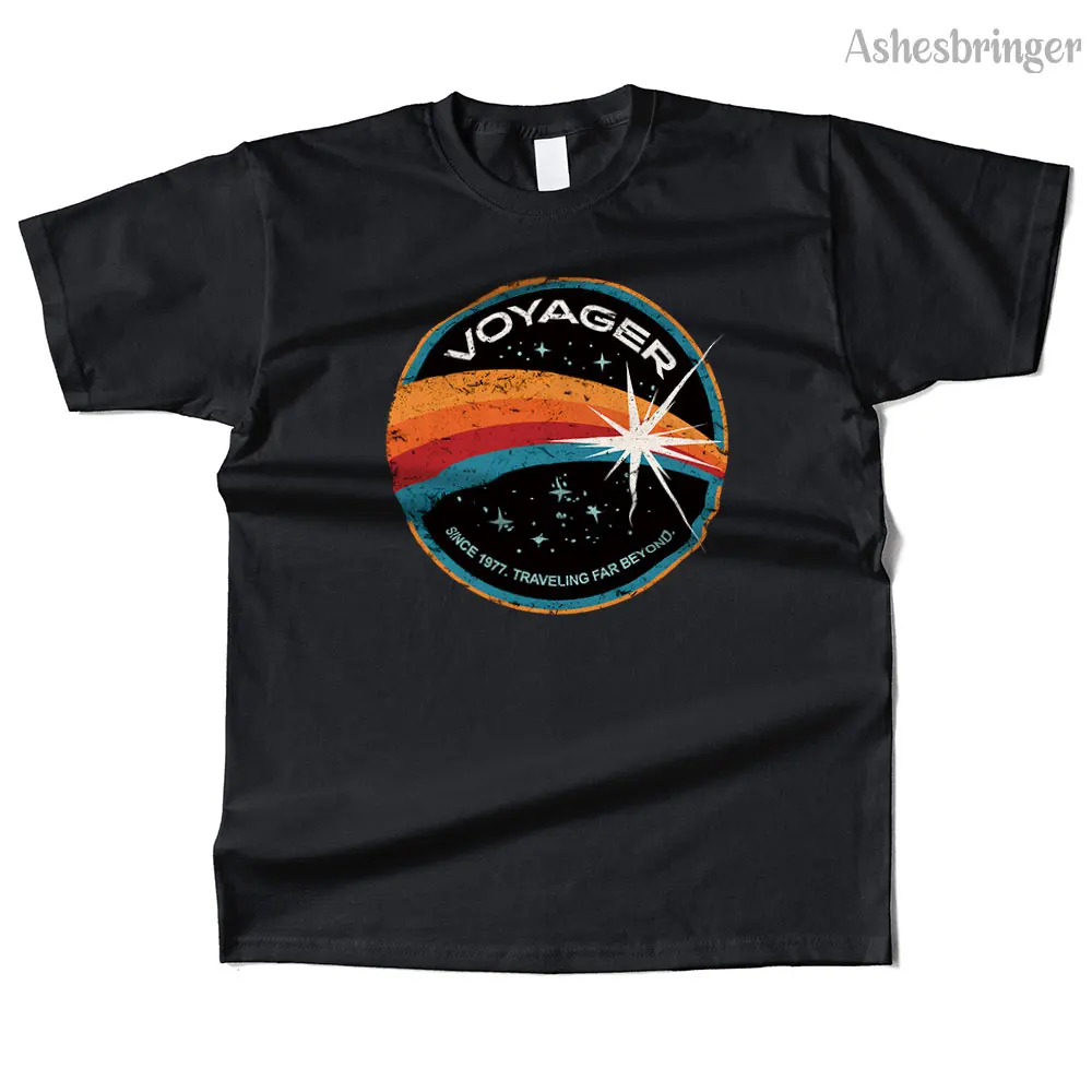 Mens Cotton Traveling Far Beyond Graphic High Quality T Shirt Street Casual Style Tee for Men and Women
