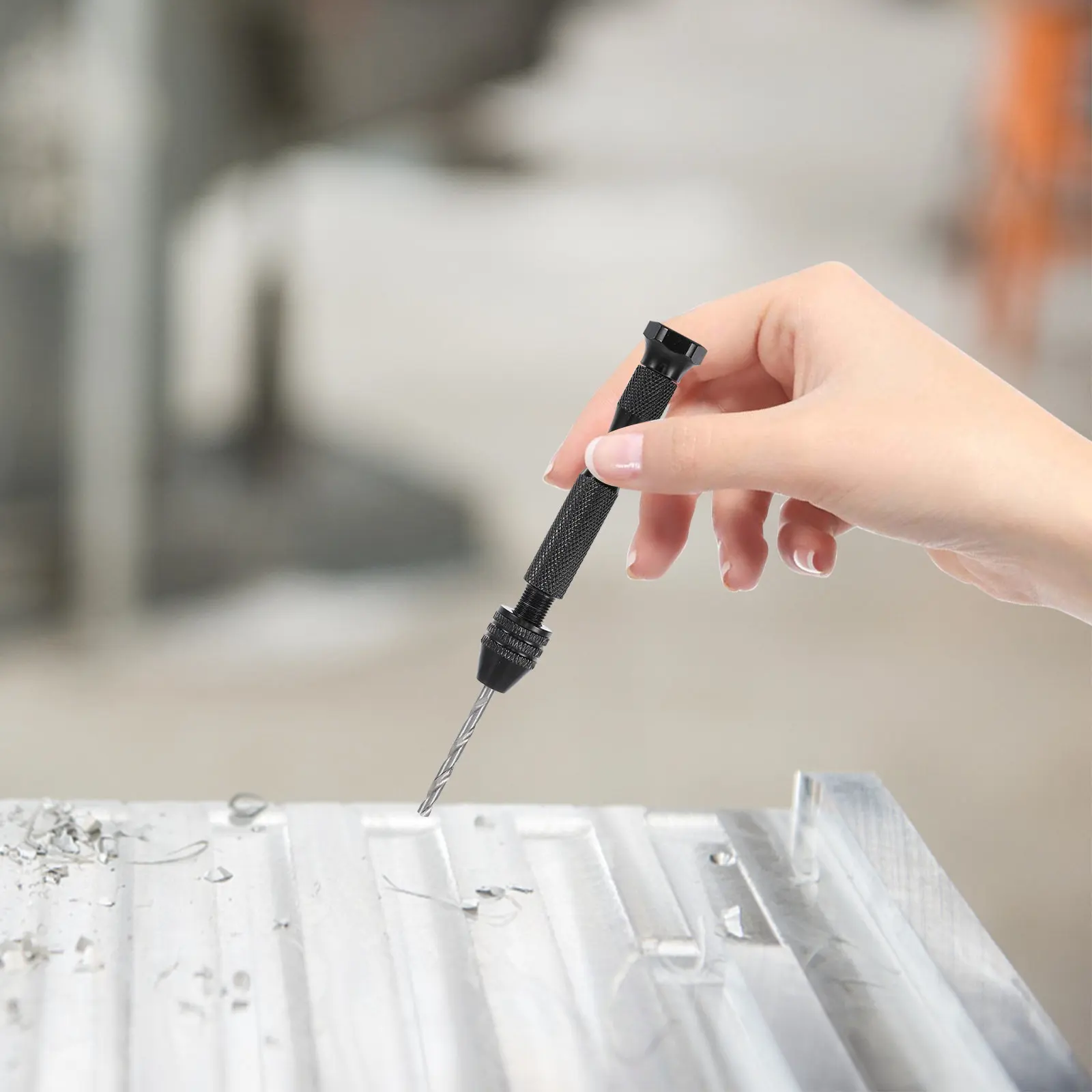 

Набор ручных сверлильных станков (1 шт.): прецизионный алюминиевый роторный инструмент с регулируемым держателем для сверл, для работ по дереву, пластику и DIY-проектов