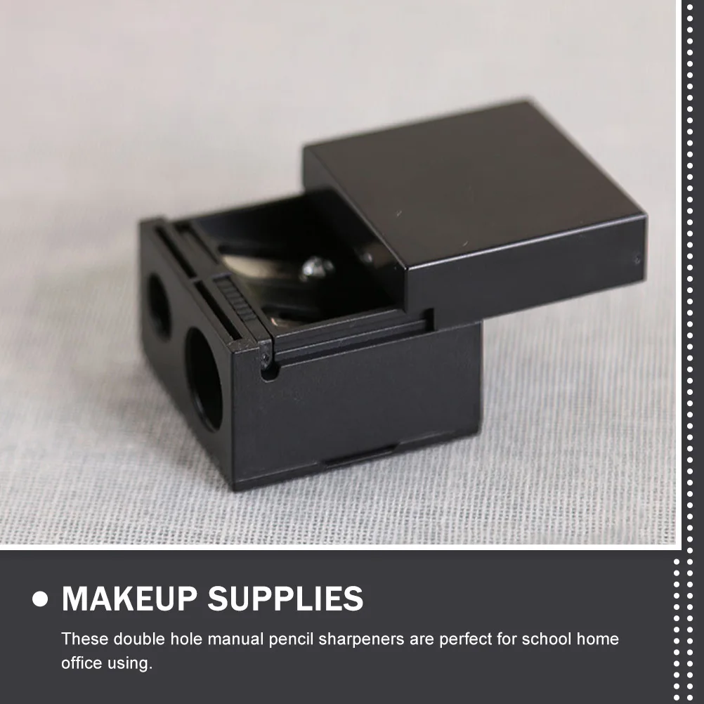 6 قطعة مبراة بطانة الحواجب عالية الجودة أدوات مكتبية عملية للعمل والدراسة والمكتب المنزلي ومبراة أقلام الحواجب السوداء