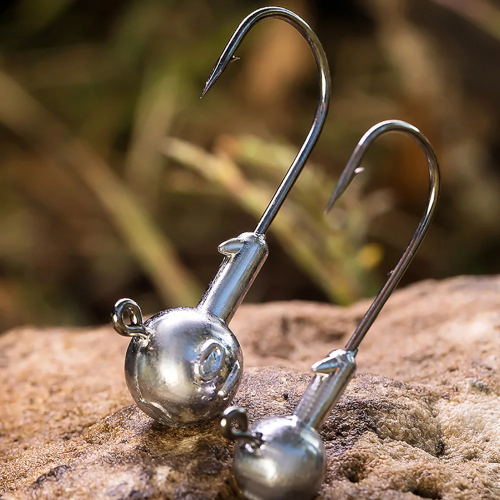 Metal Jig Head Hooks 1g 10g 28g Jigging Hook Barbed Crank Gear Shank for Soft Lure Equipment Carp Fishing Tackle Pesca Fishhook image 5