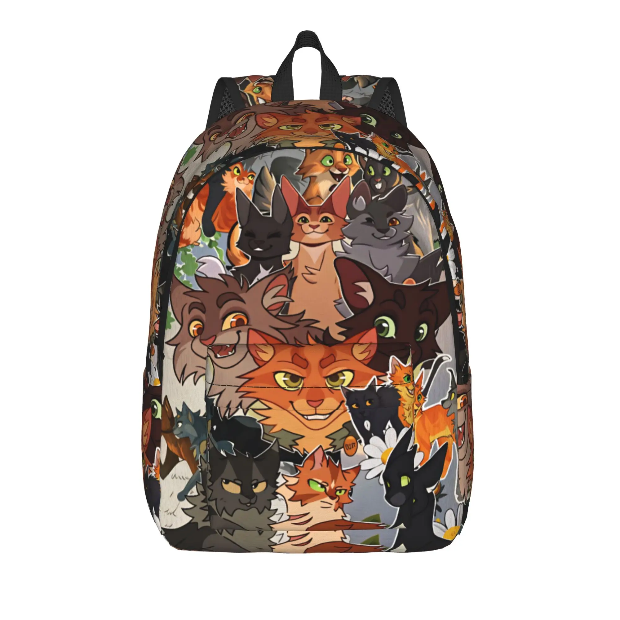 Four Warriors Warrior Backpack  Boy Polyester Hiking Backpacks Durable Fashion School Bags Rucksack