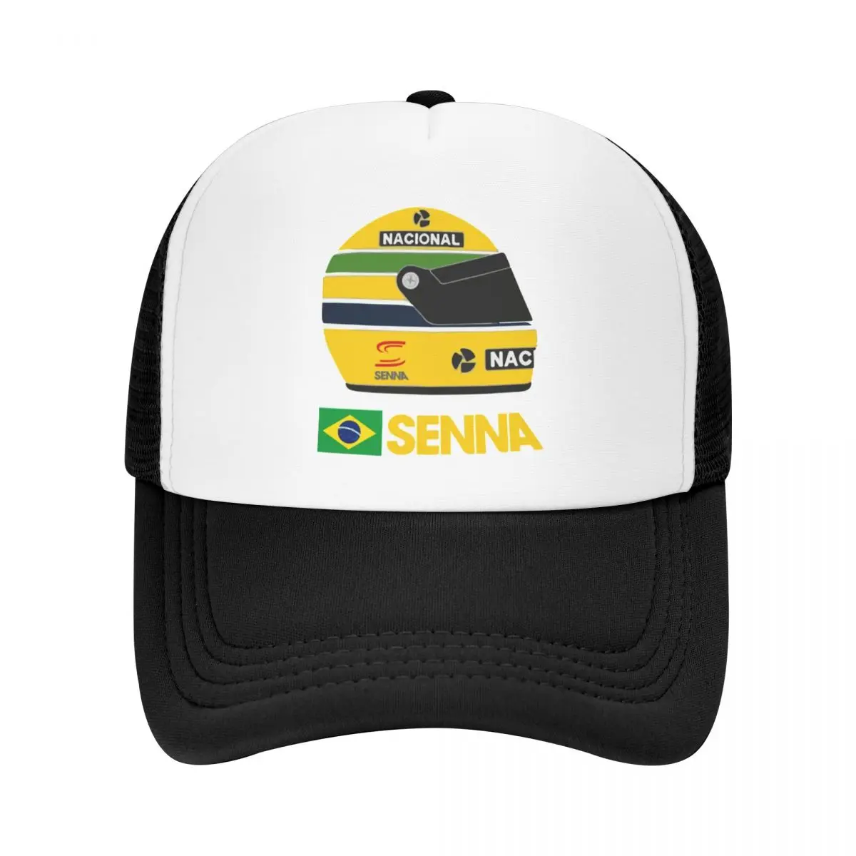 

Ayrton Senna Foam Trucker Hats Unisex Cooling Breathable Mesh Snapback Cap Fashion Sun Hat Adjustbale