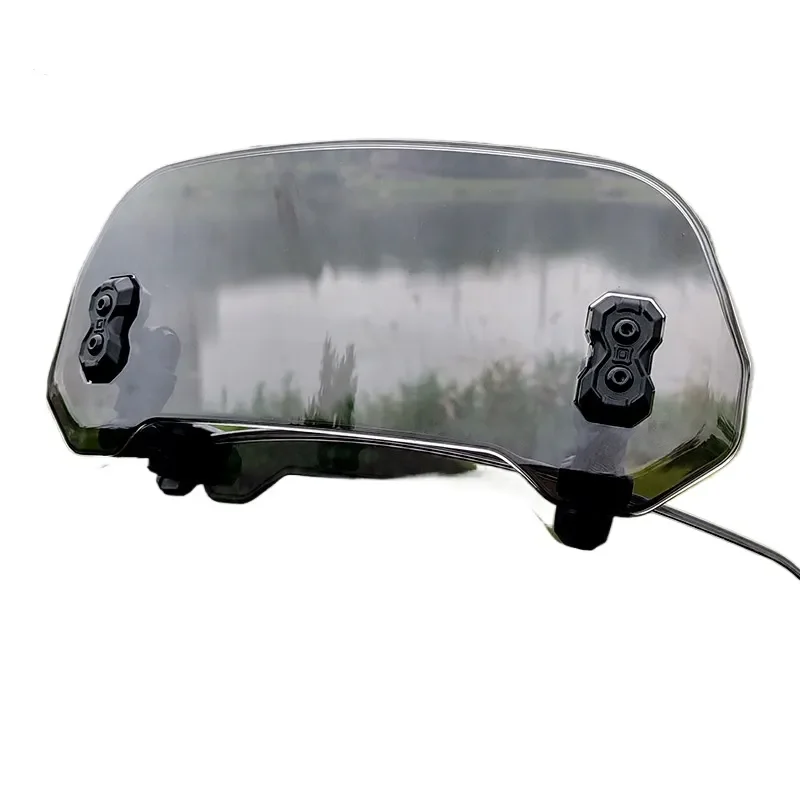 Universal PC Heightened Motorcycle Windshield No 9 Electric Scooter Fairing Deflector Compatible with Haojue AFR Suzuki UY125