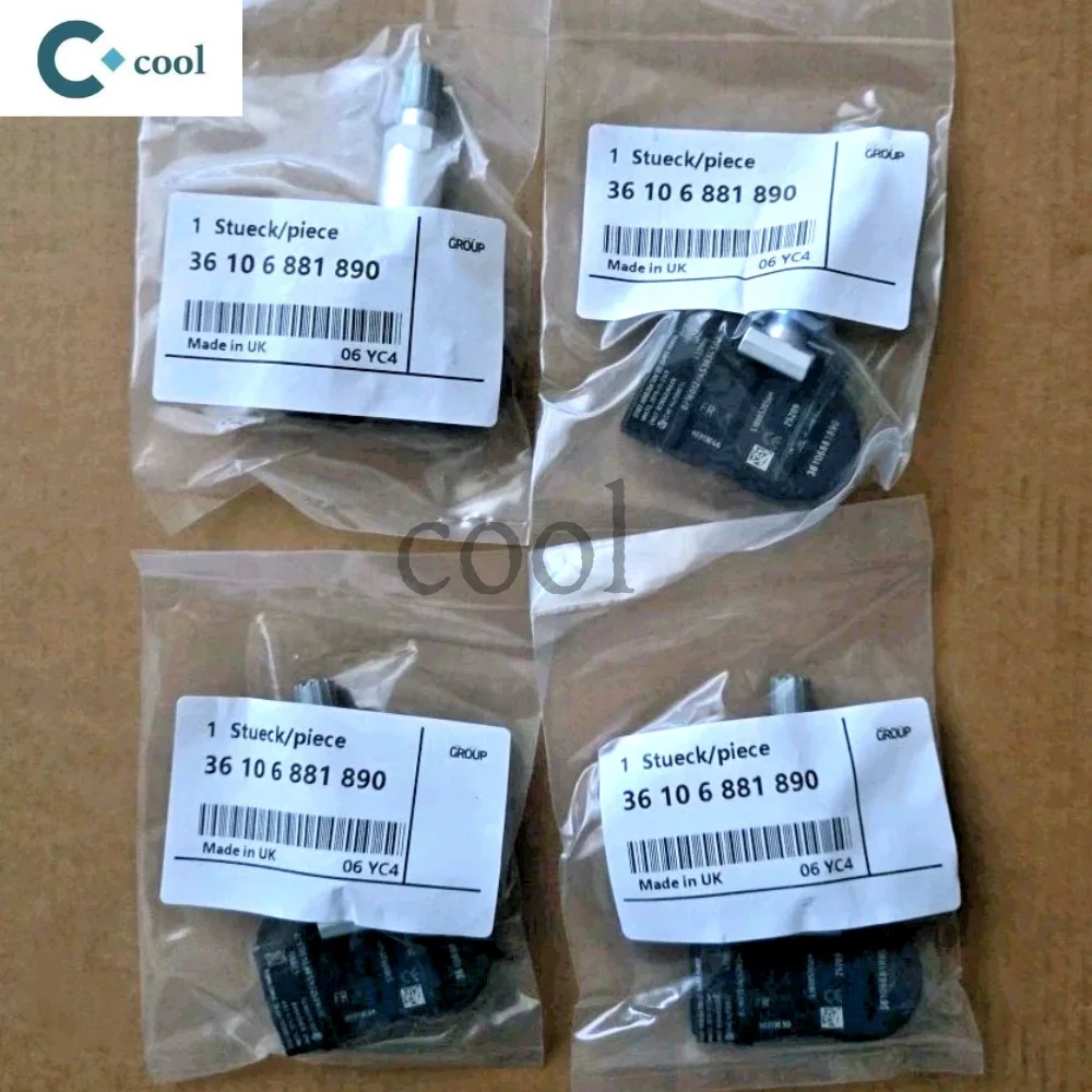 

4Pcs 36106881890 36106856209 TPMS Monitoring Tyre Pressure Wheel Sensor for BMWW 1 Series F20-21 3 Series F30-F34 6855539 707355