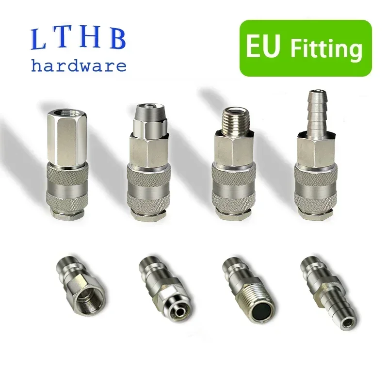 Pneumatic European Connector EU Standard Fittings For Compressor Male and Female Thread Quick Release Coupling Air Hose Fitting