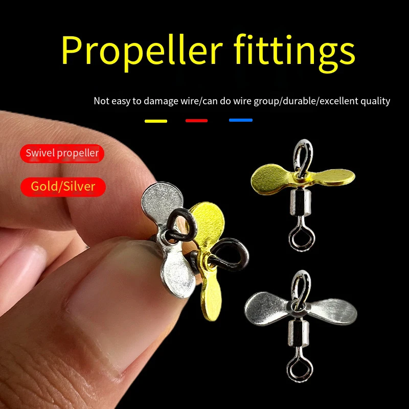 10Pcs Plug Casting Fly Propeller Spin Spinner Bait Topwater Fishing Lure Blades Stainless Steel Custom Spinner Bait Prop Fishing