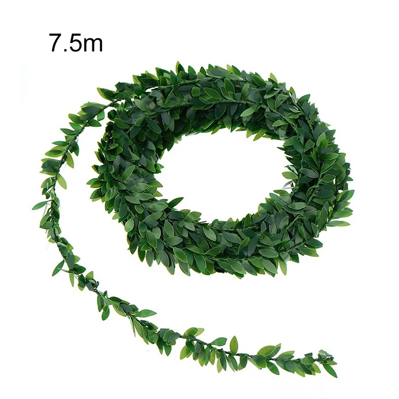 Artificial Vines 7.5M Fake Leaf Garland Decoration Greenery Ivy Vine Plants for Home Decor Indoor Outdoor Farmhouse Garden Decor