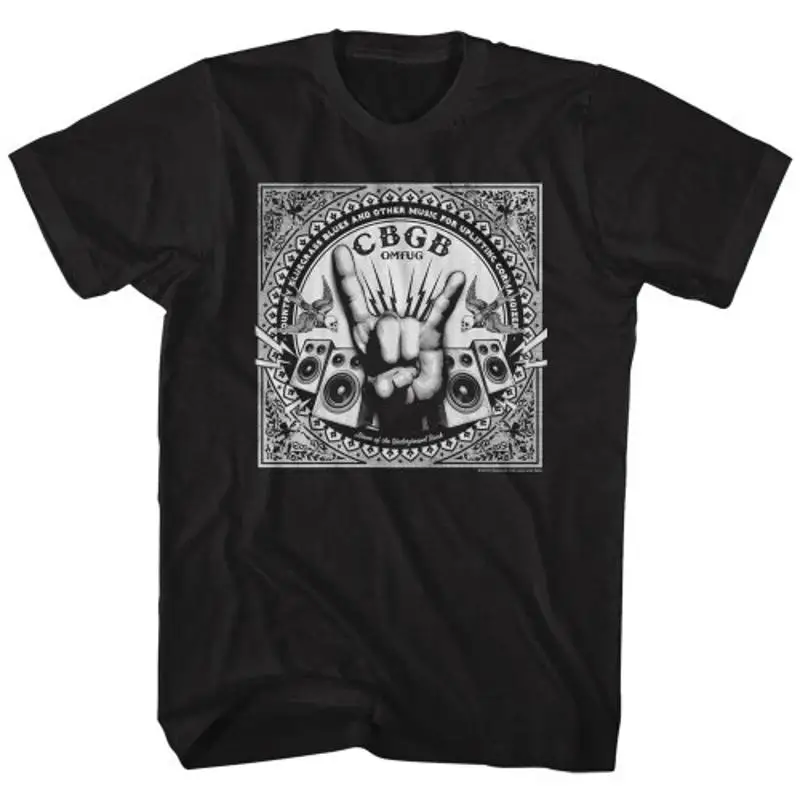 

Черная футболка для взрослых Cbgb Rock Hand