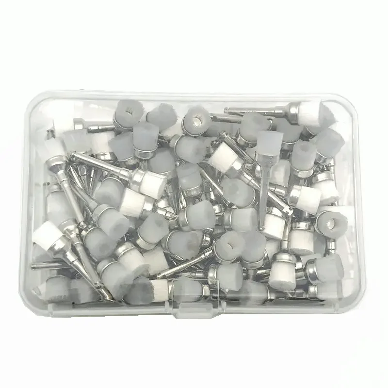 100Pcs ขัดฟันแปรง LATCH ชามไนลอนทันตกรรม Prophy แปรง Lab ทันตกรรมแปรงขัดคลินิกทันตแพทย์เครื่องมือ