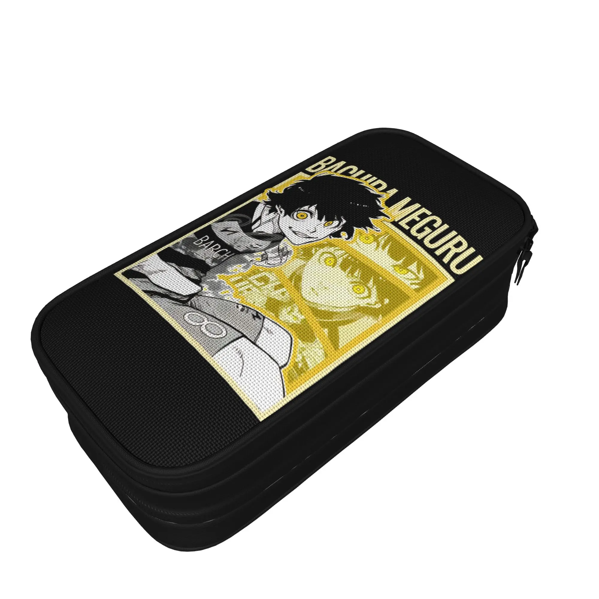 Bachira Meguru Blue Lock Pencil Case New   Pen Bags Girl Boy Big Capacity Students School Zipper Pencilcases