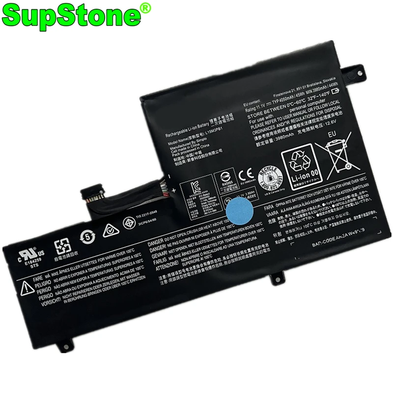 SupStone L15M3PB1 L15L3PB1 Laptop Battery For Lenovo 300E C330 Flex 11,N22-20 N42-20 N23 S330 Chromebook-ZA27 11M735 5B10K88047