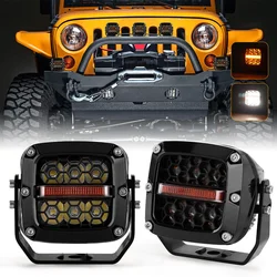 Emark Approved 3.5 Inch LED Driving Lights, 60W 6000LM Offroad Light Bar Work Light for Truck Jeep Lada 4x4 Pickup ATV UTV