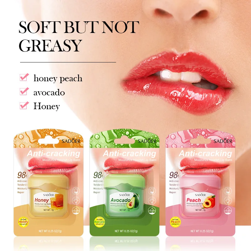 1pcs Lip Balms Moisturizing Refreshing Non-sticky Fruit Series Anti-Cracked Lip Treatment Vaseline for Makeup Lip Gloss Lip Care