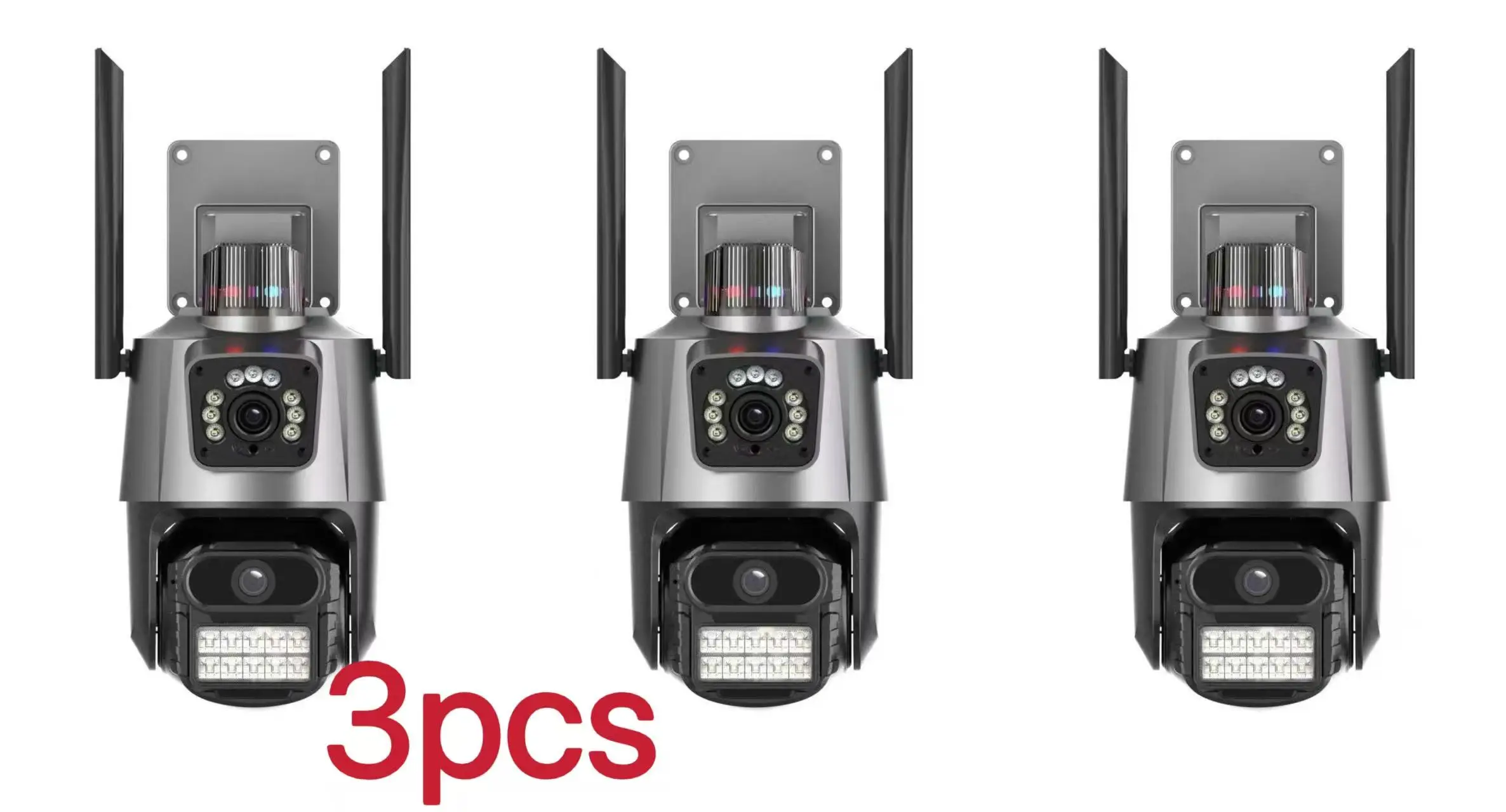 8MP Wifi Camera PTZ 8X Digital Zoom Night Vision Dual Screens Outdoor 4MP Security Protection CCTV Surveillance IP Camera