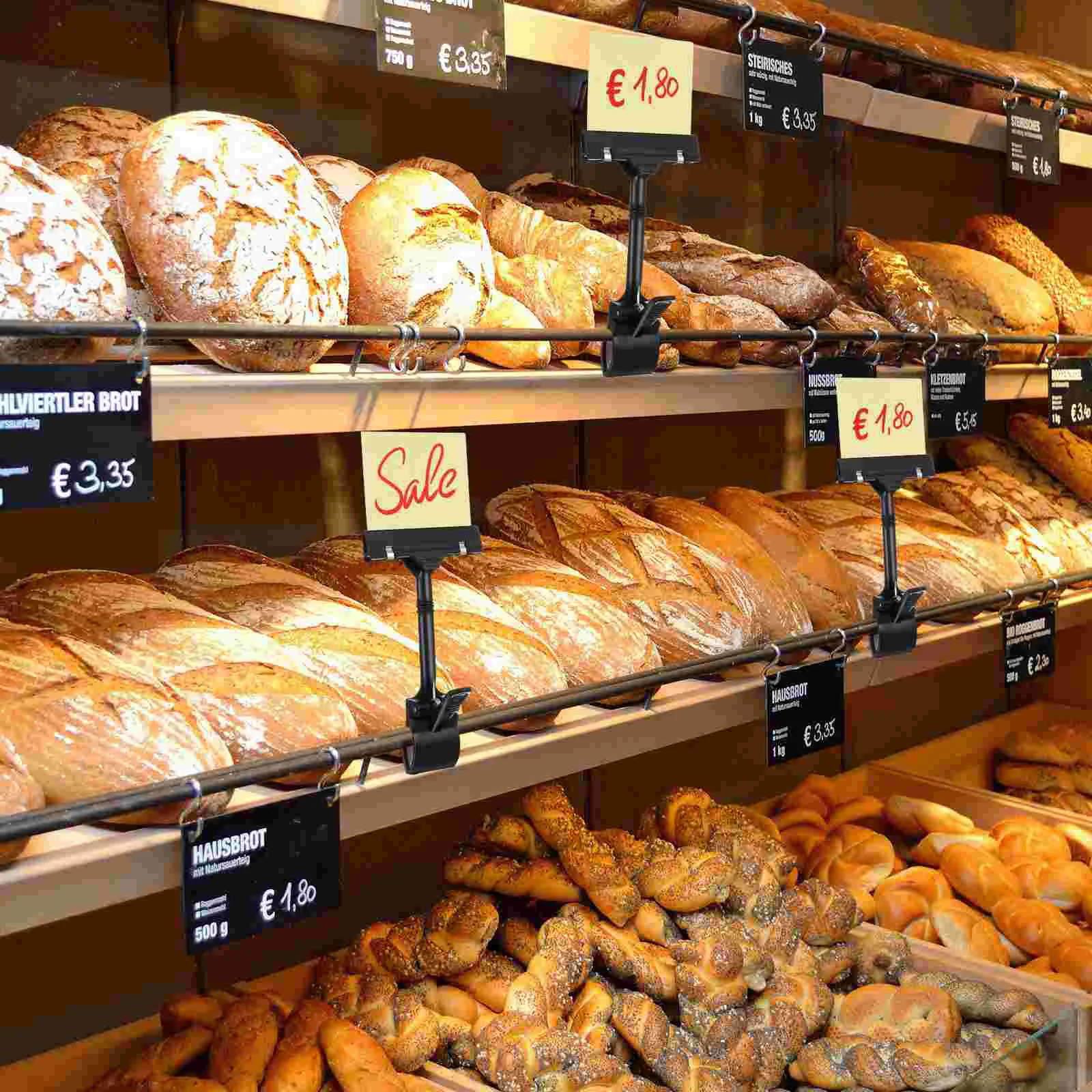 10 Pcs Ad Folder Sign Holder Clip Price Cards Adjustable Merchandise Display Mini Sturdy Tags Plastic Pp New Material Clips