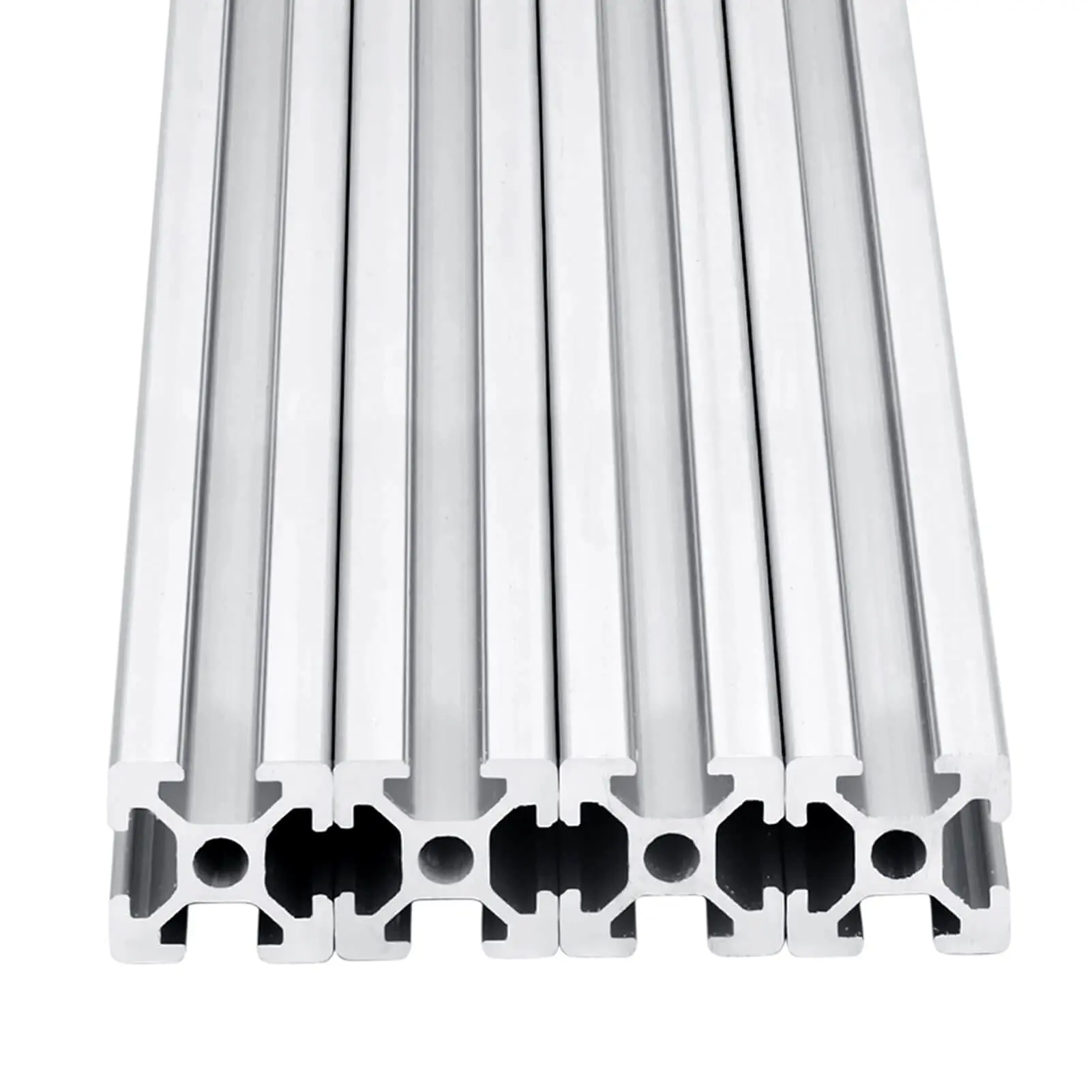4 Stuks 300 Mm 1-600 T Slot 2020 Aluminium Extrusie Europese Standaard Geanodiseerd Lineaire Rail Voor 3D printer Onderdelen Cnc Diy Zilver Zwart