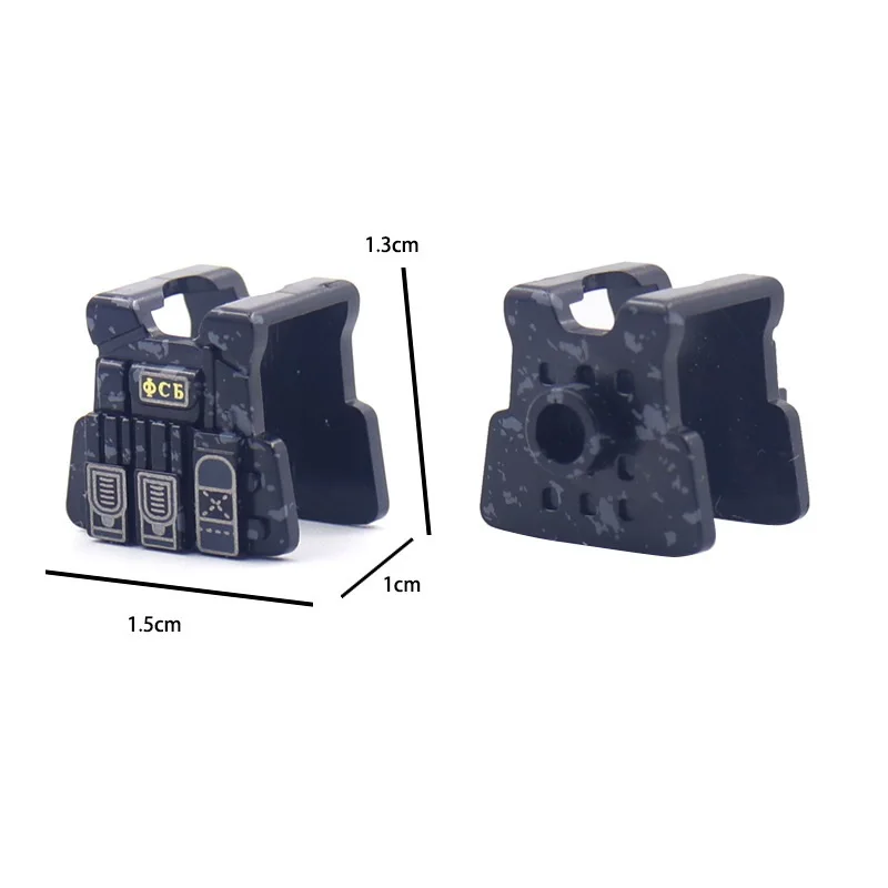 MOC SWAT – gilet de casque de Camouflage des forces spéciales américaines militaires, Mini figurines d'action, accessoire, blocs de construction de l'armée, jouets en brique