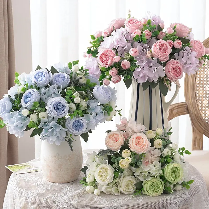 

Artificial 10 Head Simulated Flowers Peony Bouquets Wedding Party Bouquets Home Garden Decoration Accessories Crafts