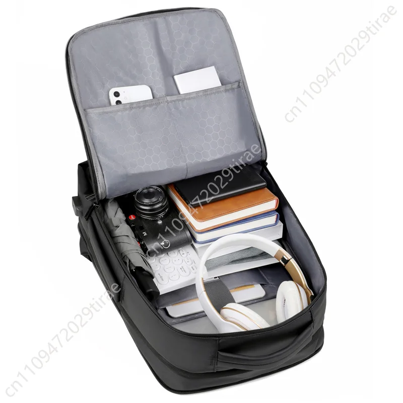 Rilibegan – sac à dos de voyage pour hommes, extensible, Oxford, grande capacité, charge USB, sacs à dos d'affaires pour hommes, sacs à dos pour ordinateur